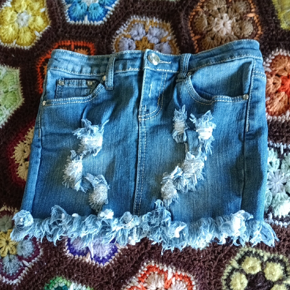 Rue21 Blue Ruffled Mini Skirt Casual